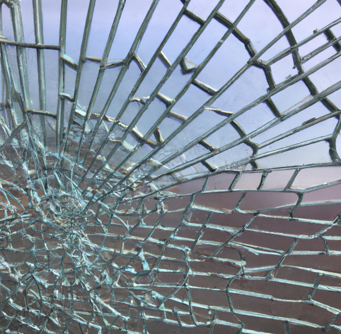 Shattered glass Abstract AI art