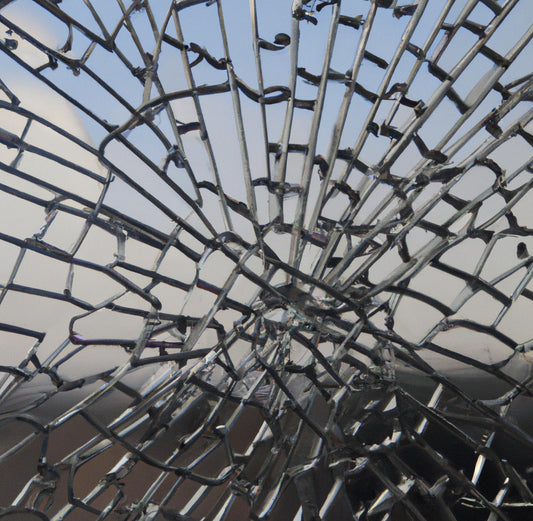 Shattered glass Abstract AI art