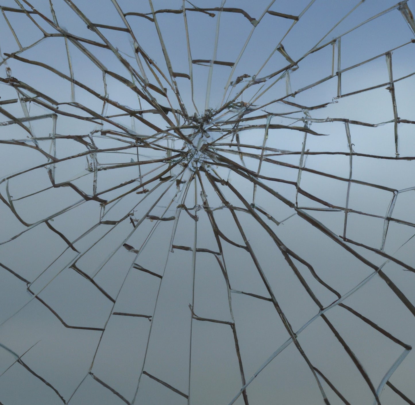 Shattered glass Abstract AI art