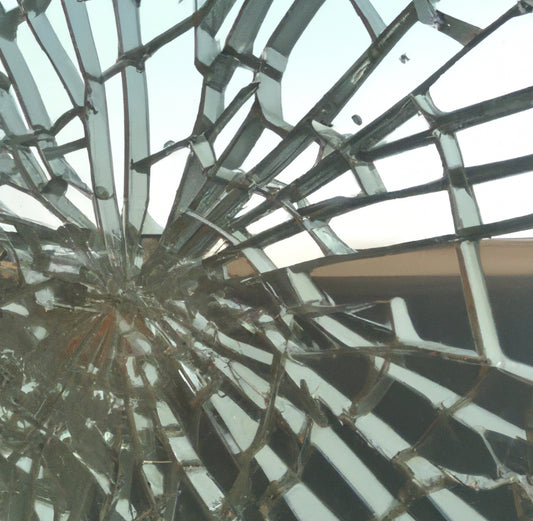 Shattered glass Abstract AI art