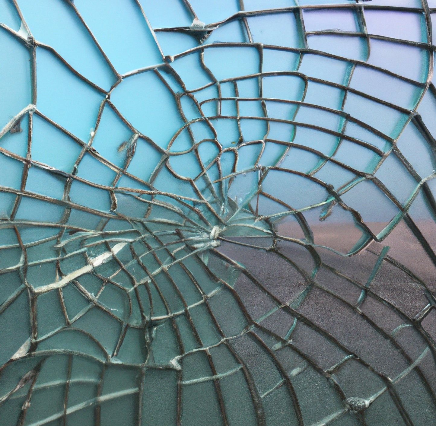 Shattered glass Abstract AI art
