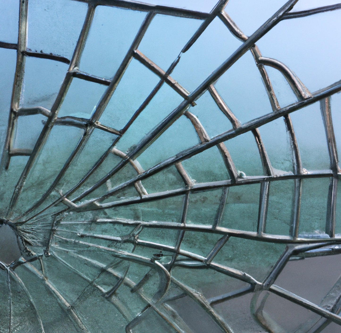 Shattered glass Abstract AI art