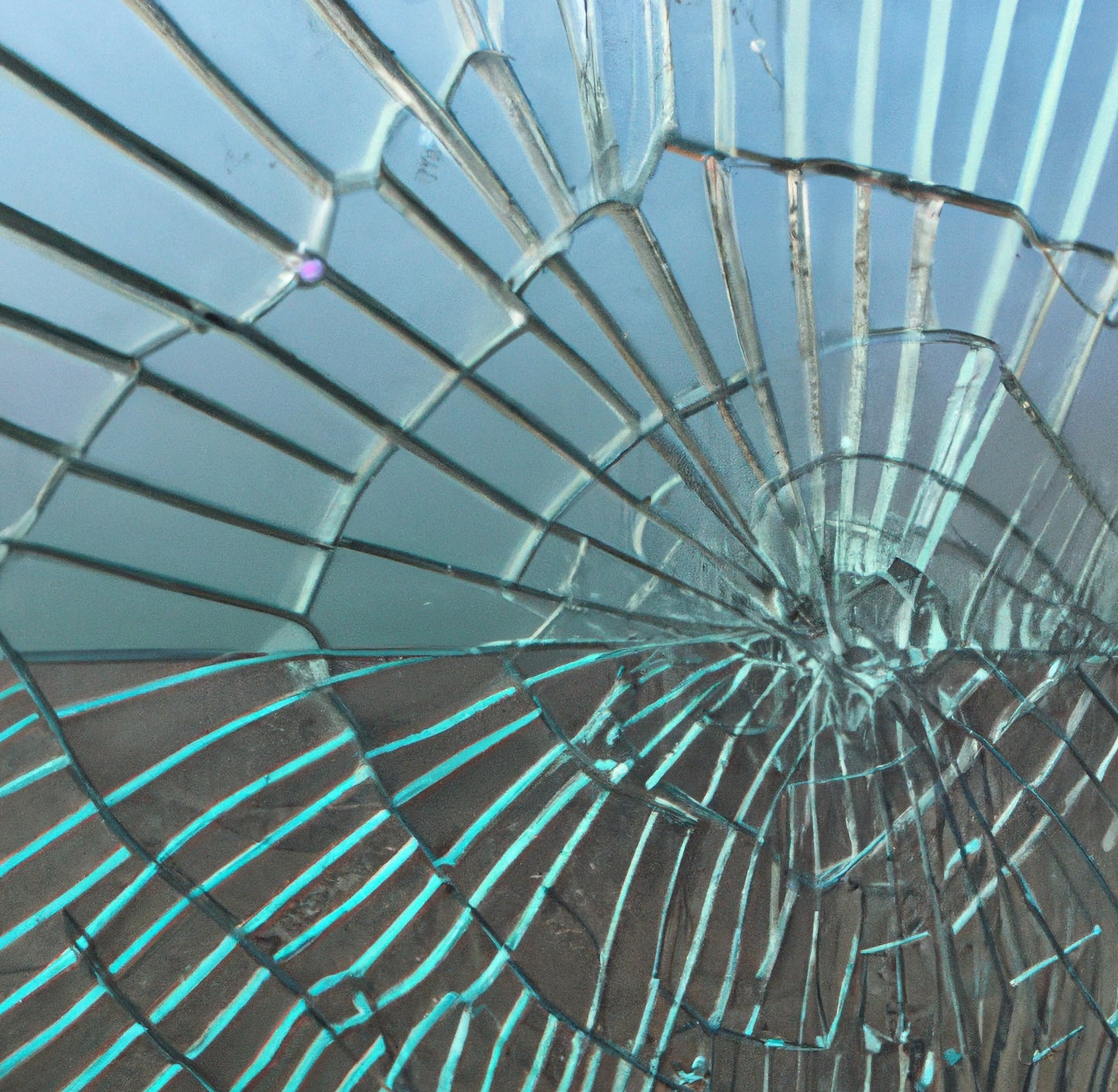 Shattered glass Abstract AI art