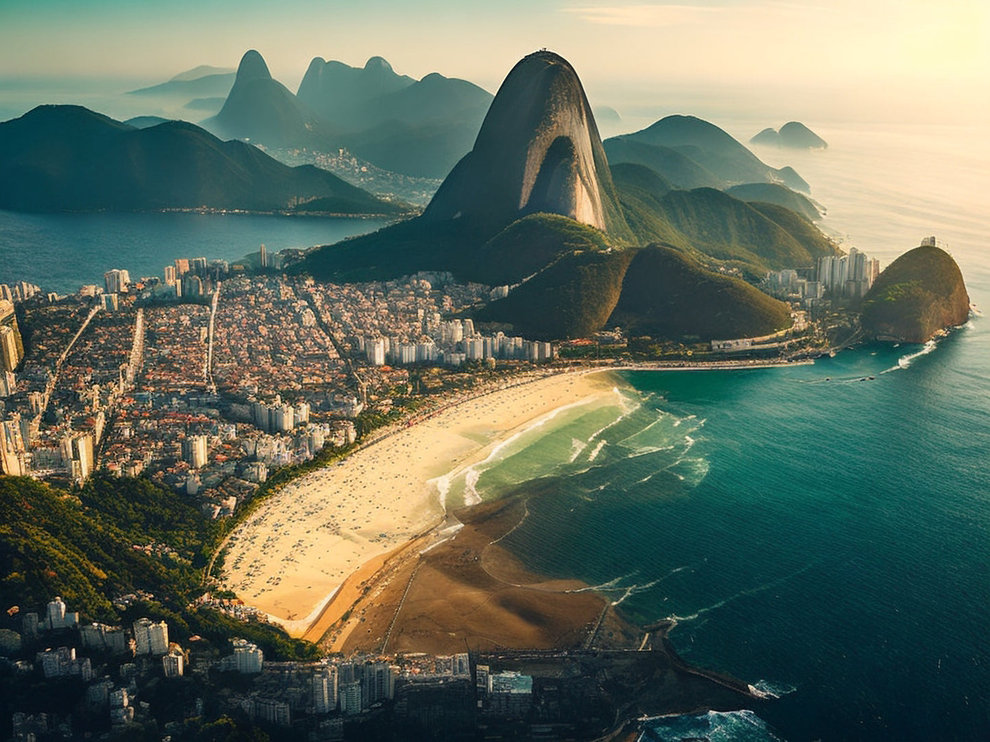 View of Rio de Janeiro AI art