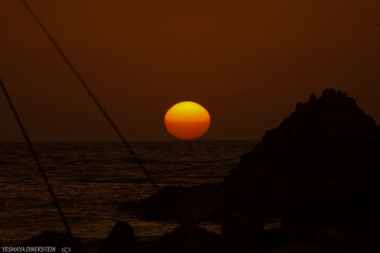 Amazing sunset in Israel Views of the Holy Land.