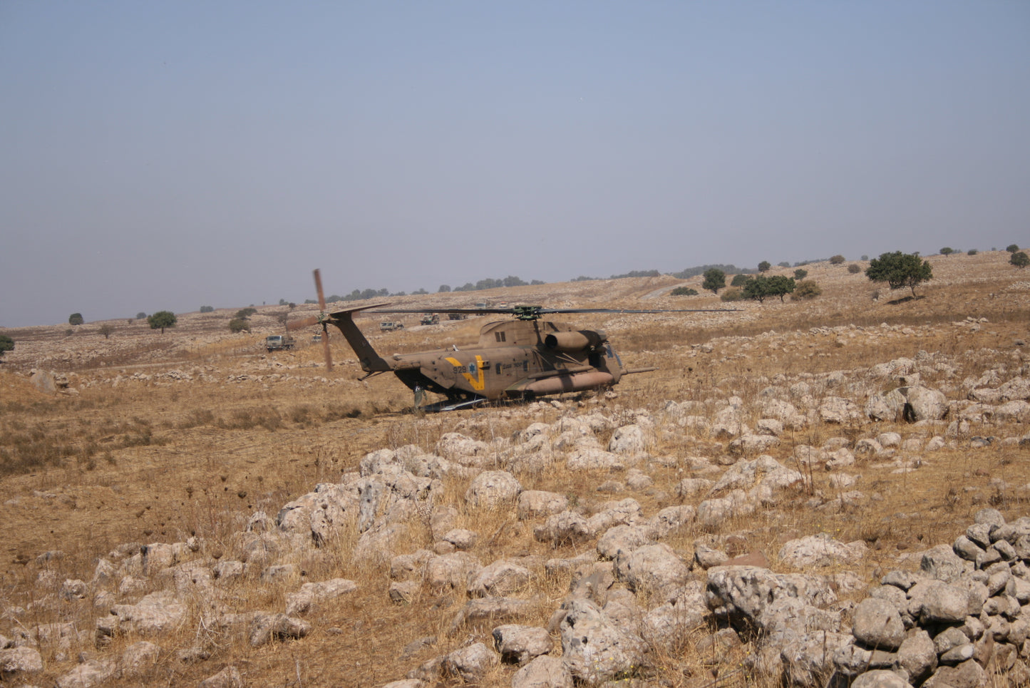 Israeli Air Force Sikorsky ch-53k Military Rescue Helicopter in the Rescue mission
