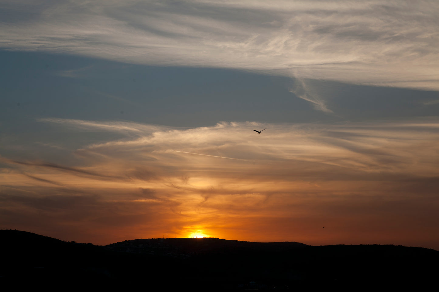 Amazing sunset in Israel Views of the Holy Land.
