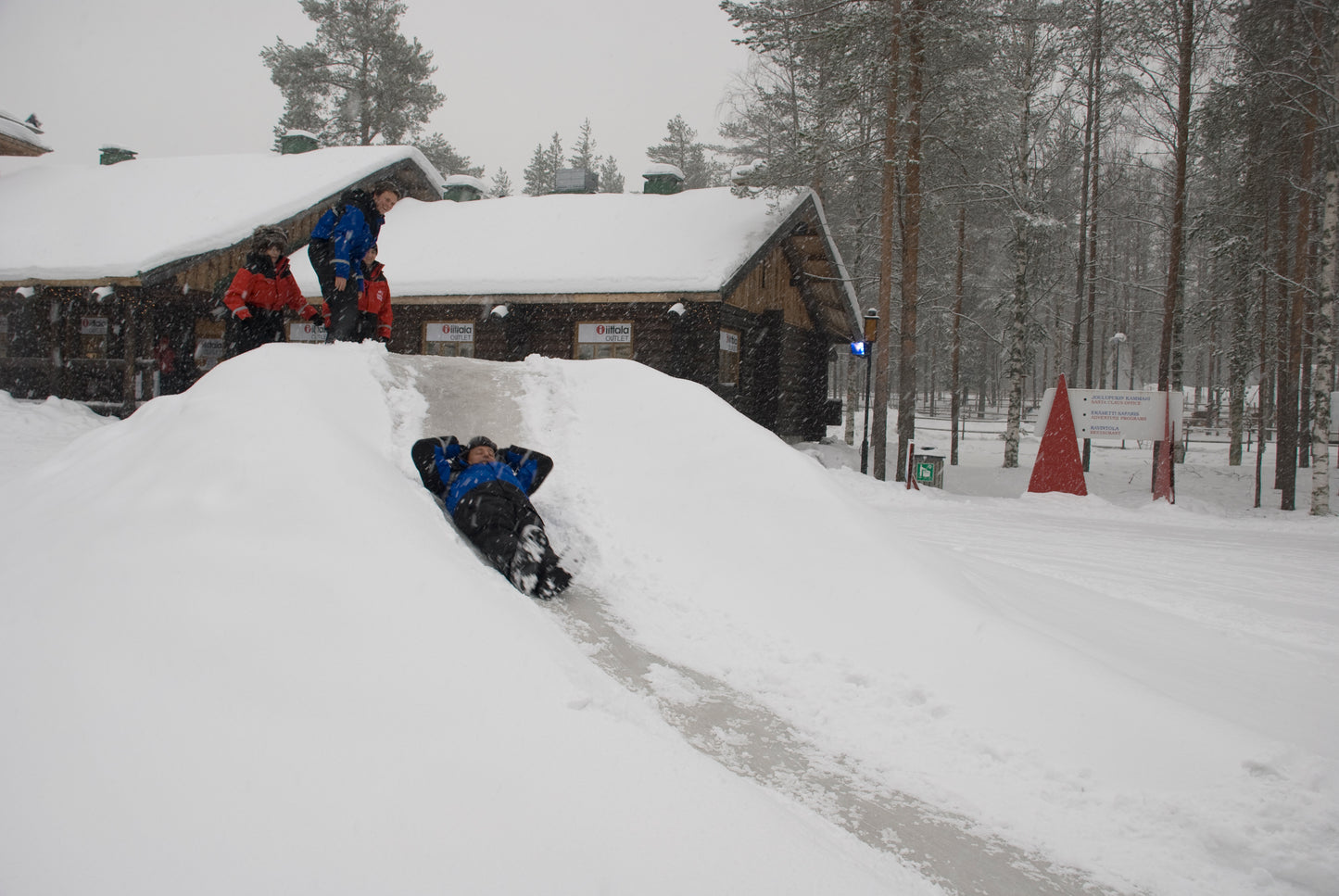 Landscapes of snow in Lapland