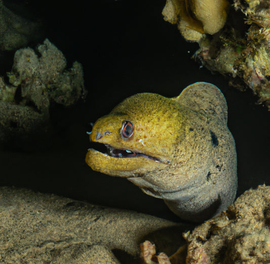 Moray eel in the Sea Ai art